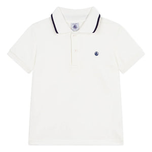 Petit Bateau - Polo de algodón orgánico | Blanco