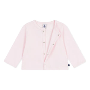 Petit Bateau - Chaleco liso | Rosa palo