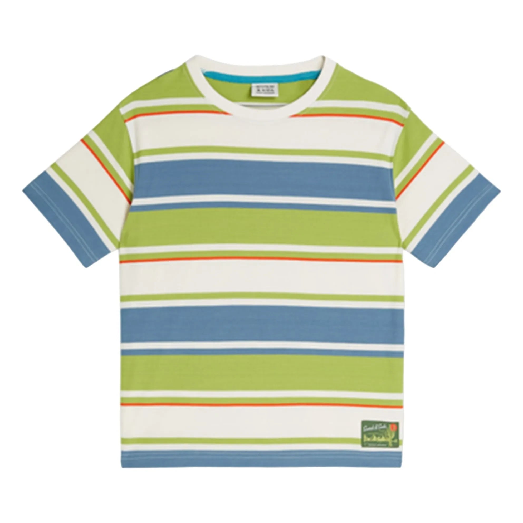 Scotch & Soda - Camiseta a rayas | Verde anís