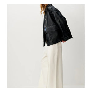 Sessùn - Chaqueta de cuero Harriboyd | Negro
