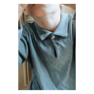 Risu Risu - Nino Pijama de Algodón Orgánico | Gris-verde