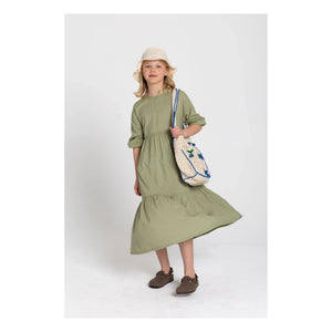 Hundred Pieces - Naya Kareli Elbise | Badem Yeşili