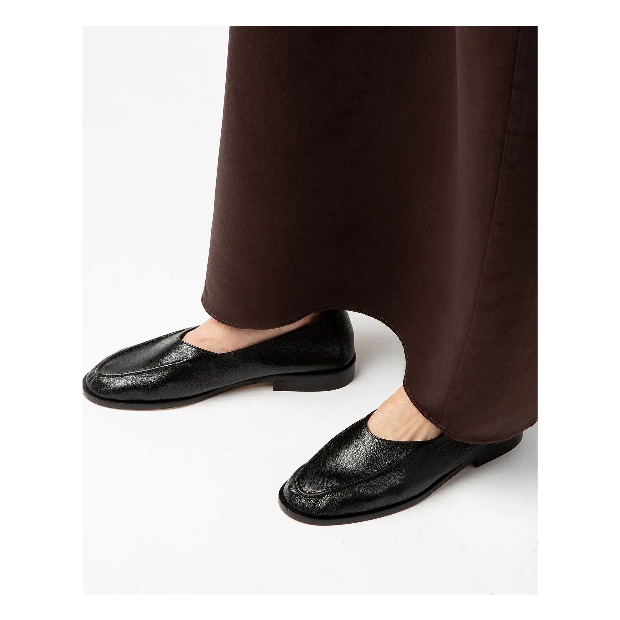 Hereu - Juliol W Parlak Yumuşak Deri Loafer | Siyah