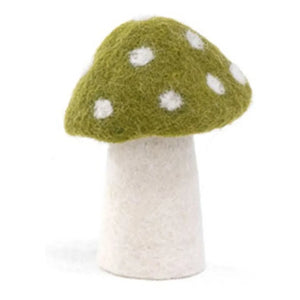 Muskhane - Set de 3 champiñones de fieltro Dotty | Verde