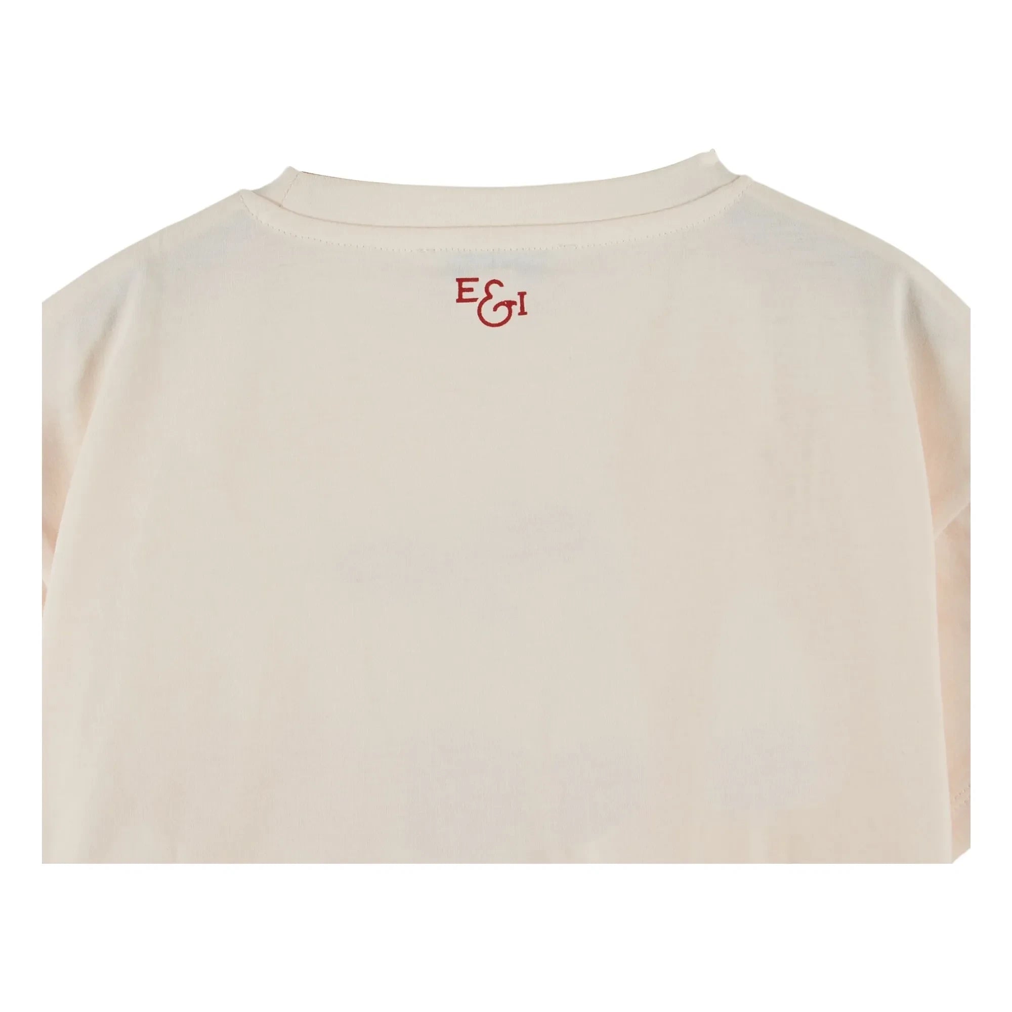 Emile et Ida - Camiseta de algodón orgánico Cherry | Crema