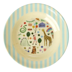 Rice - Plato de melamina para sopa Fun Fair | Azul