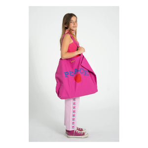 Piupiuchick - Pantalón Flare Fleuri Twill | Rosa