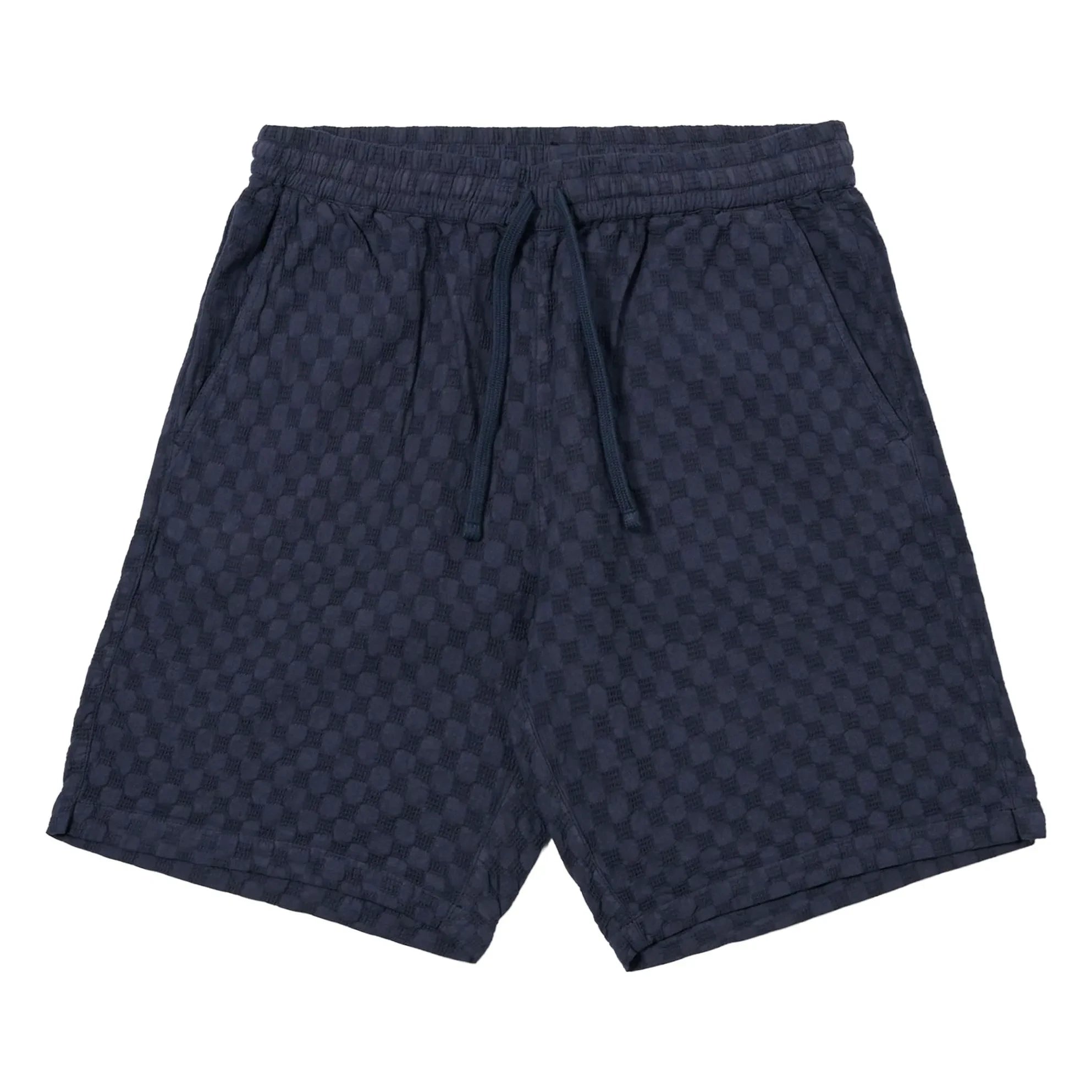 Universal Works - Short Point Waffle | Azul marino