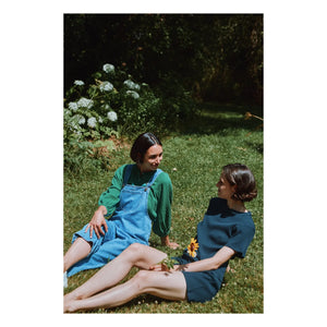 Poudre Organic - Pantalón corto Hydrangea | Azul marino