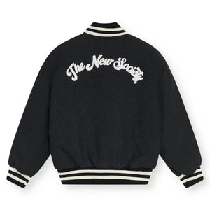 the new society - Chaqueta bómber Leo de nailon | Gris carbón