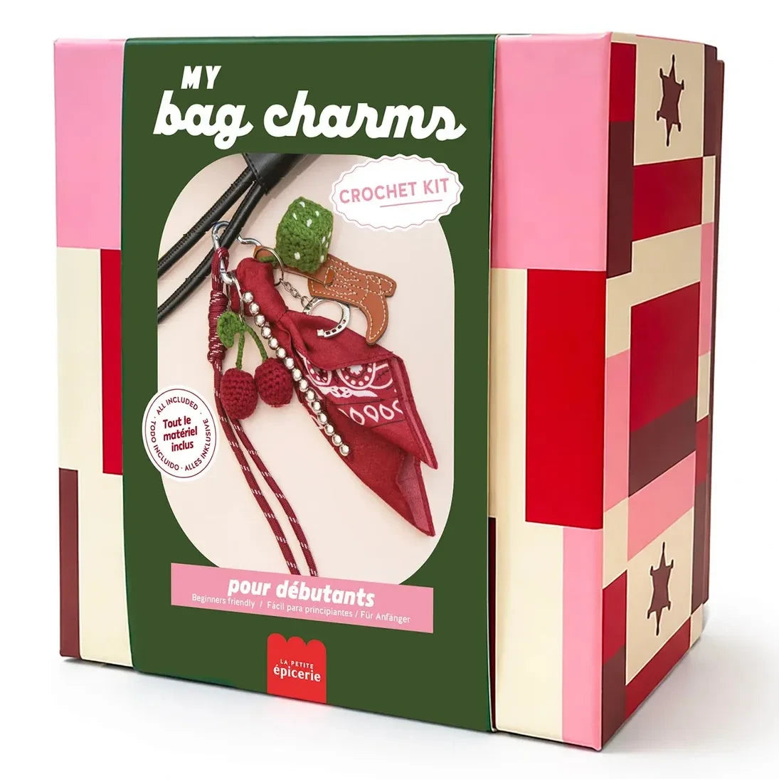 La Petite Épicerie - Kit de Charms de Ganchillo - Cherry Cowboy