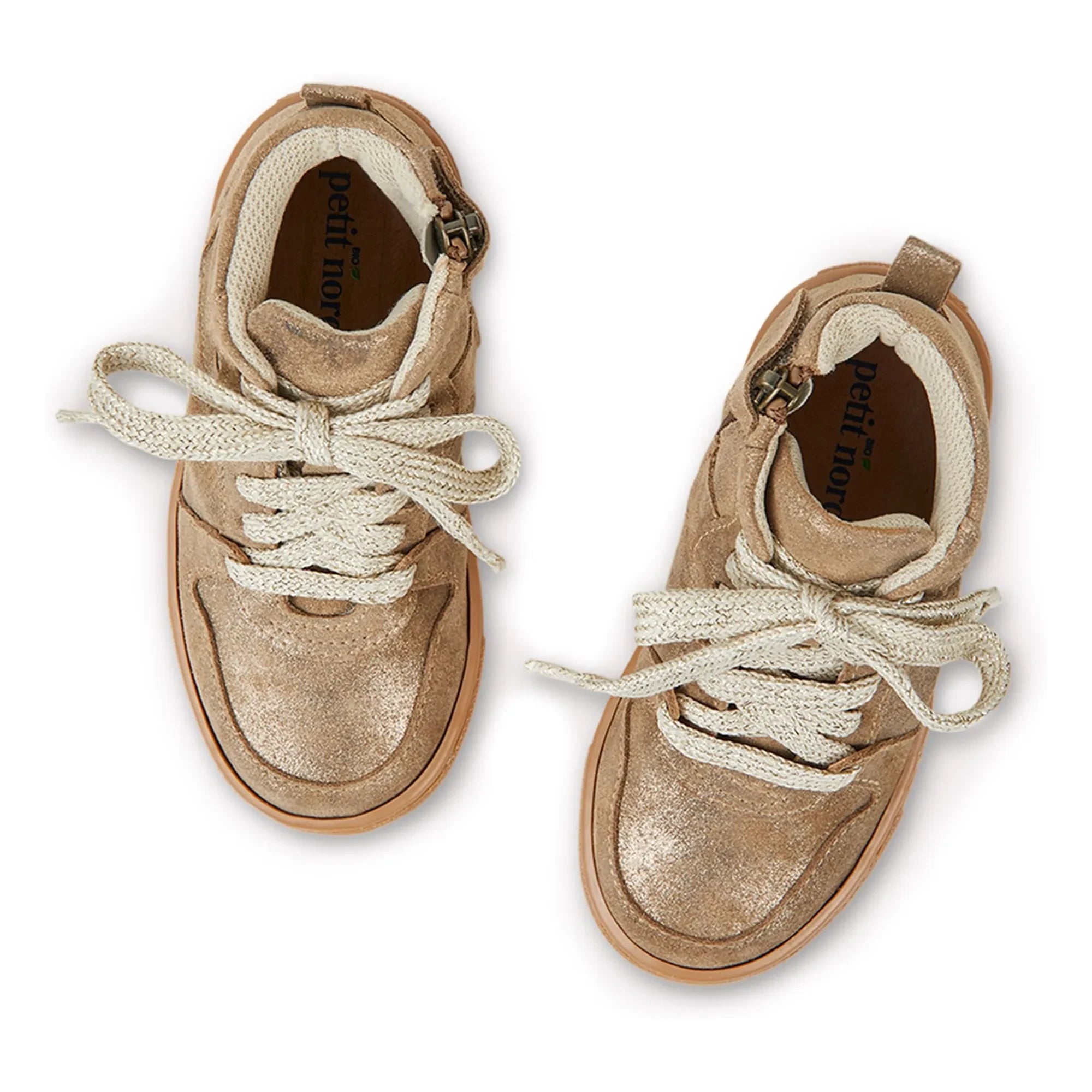Petit Nord - Zapatillas de montaña con cordones y cremallera | Oro