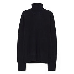 Pomandère - Jersey de cuello alto de lana | Azul marino