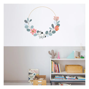 MIMI'lou - Adhesivo de pared de corona gigante de Nils