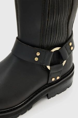 Botas de cuero altas Maddie de AllSaints