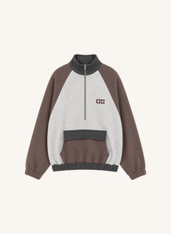 Cos I Said So - Sudadera con cremallera y logo de algodón orgánico | Marrón