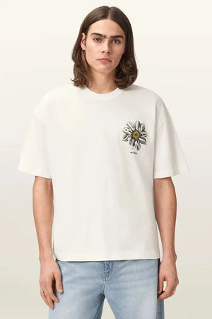 Camiseta extragrande de algodón AllSaints para hombre PETALS