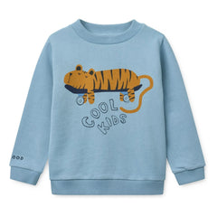 Liewood - Sudadera de algodón orgánico Thora Tigre | Azul