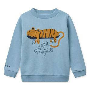 Liewood - Sudadera de algodón orgánico Thora Tigre | Azul