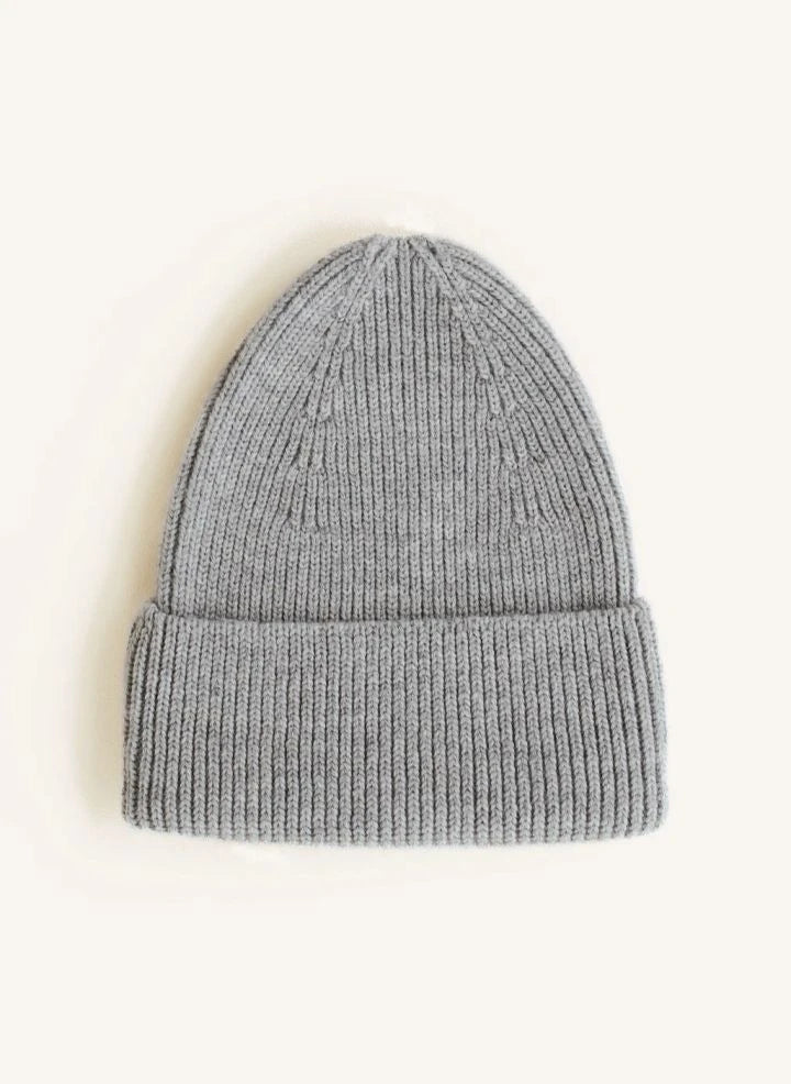 Hvid - Fonzie Gorro de lana merino | Gris