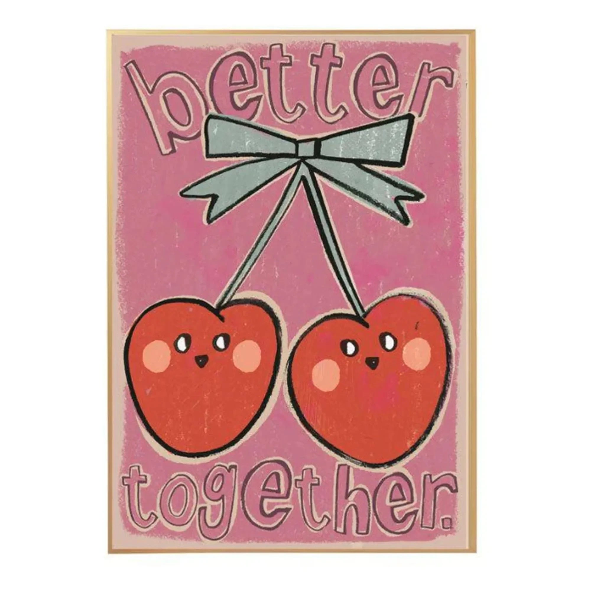 Studio Loco - Póster Big Cherries | Rosa