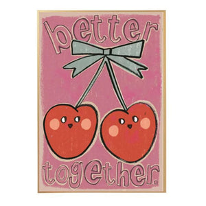 Studio Loco - Póster Big Cherries | Rosa