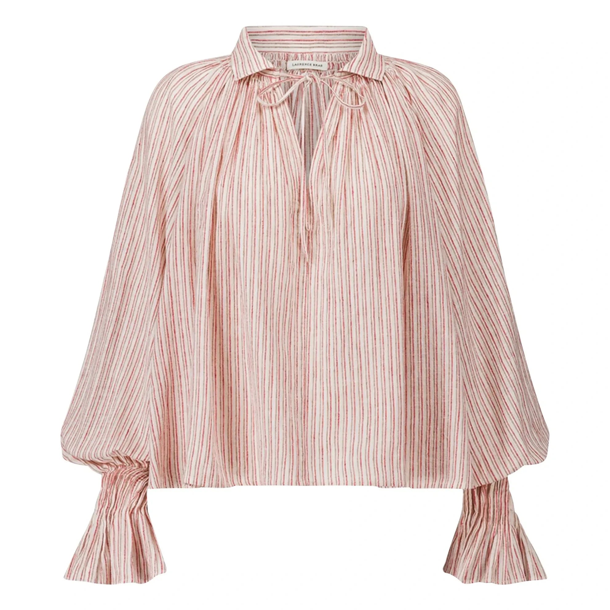 Laurence Bras - Blusa de algodón a rayas Wheela | Beige