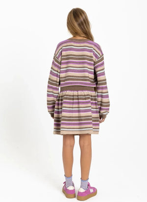 Smallable Kid - Vestido de lana rayado Lya | Rosa