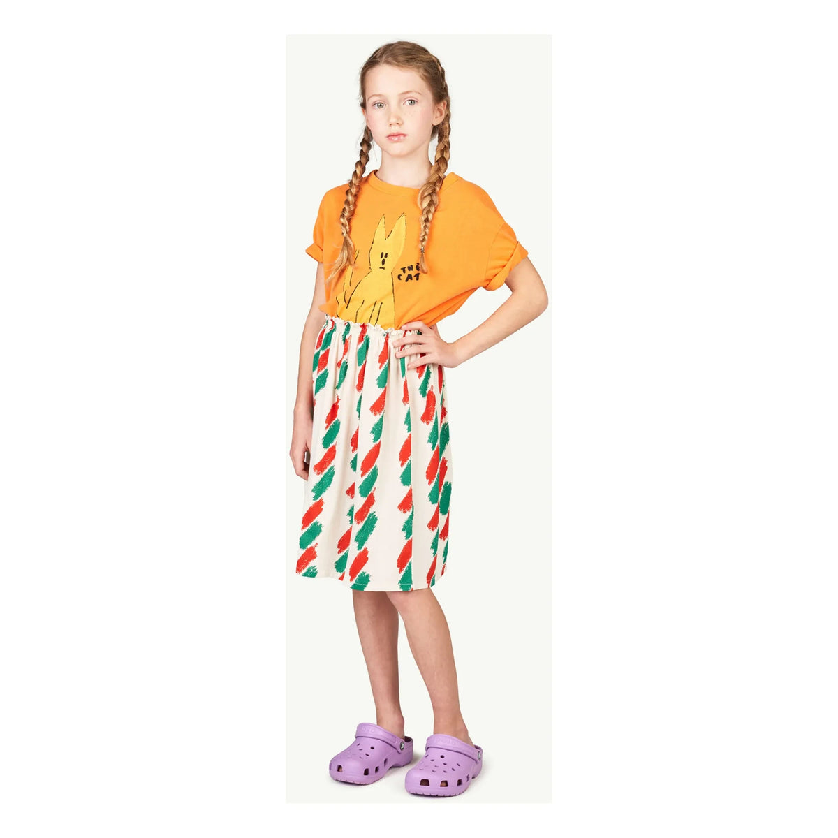 The Animals Observatory - Falda corta fruncida en crema