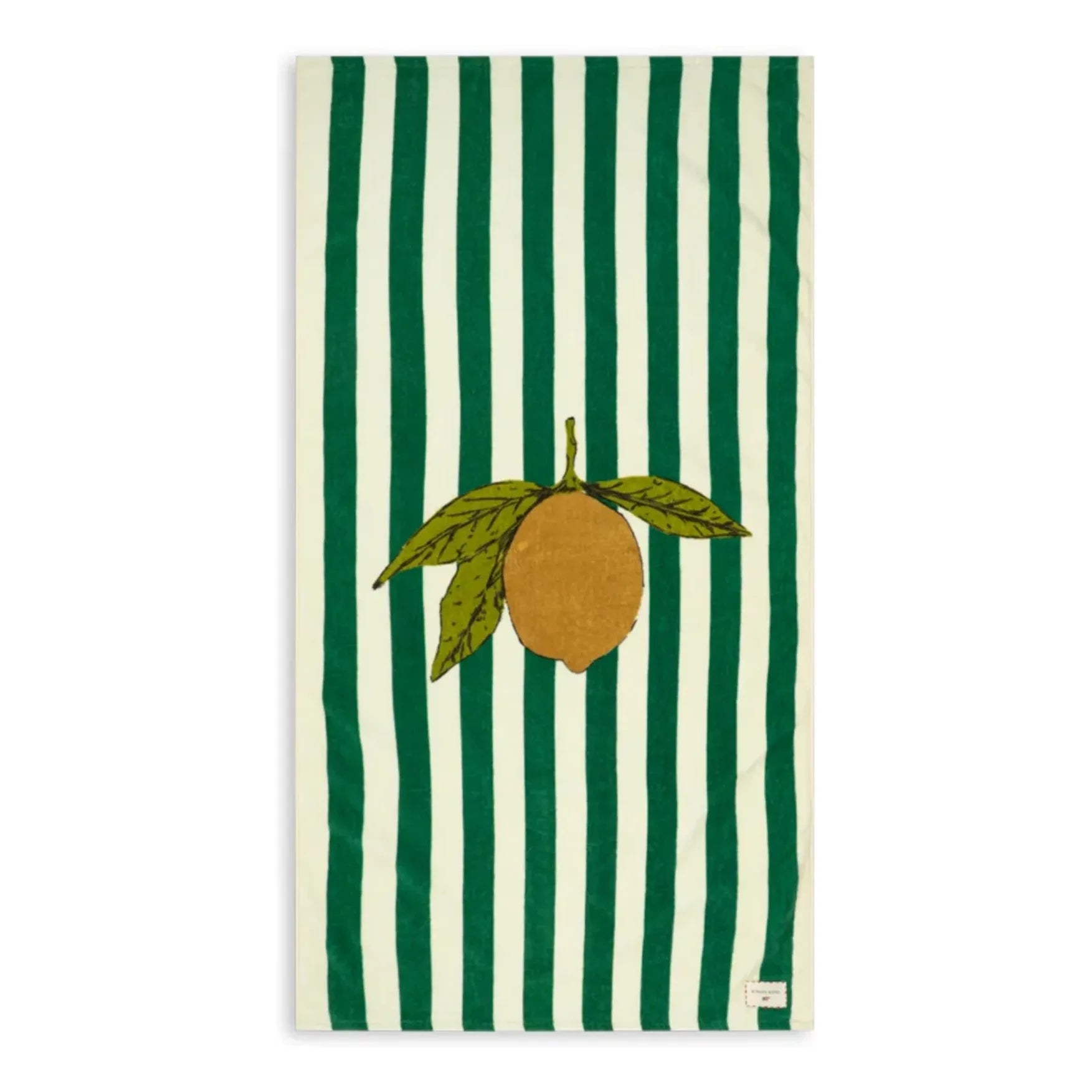Konges Sløjd - Toalla de playa de limón | Verde