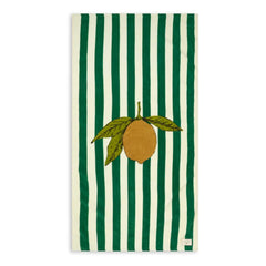 Konges Sløjd - Toalla de playa de limón | Verde