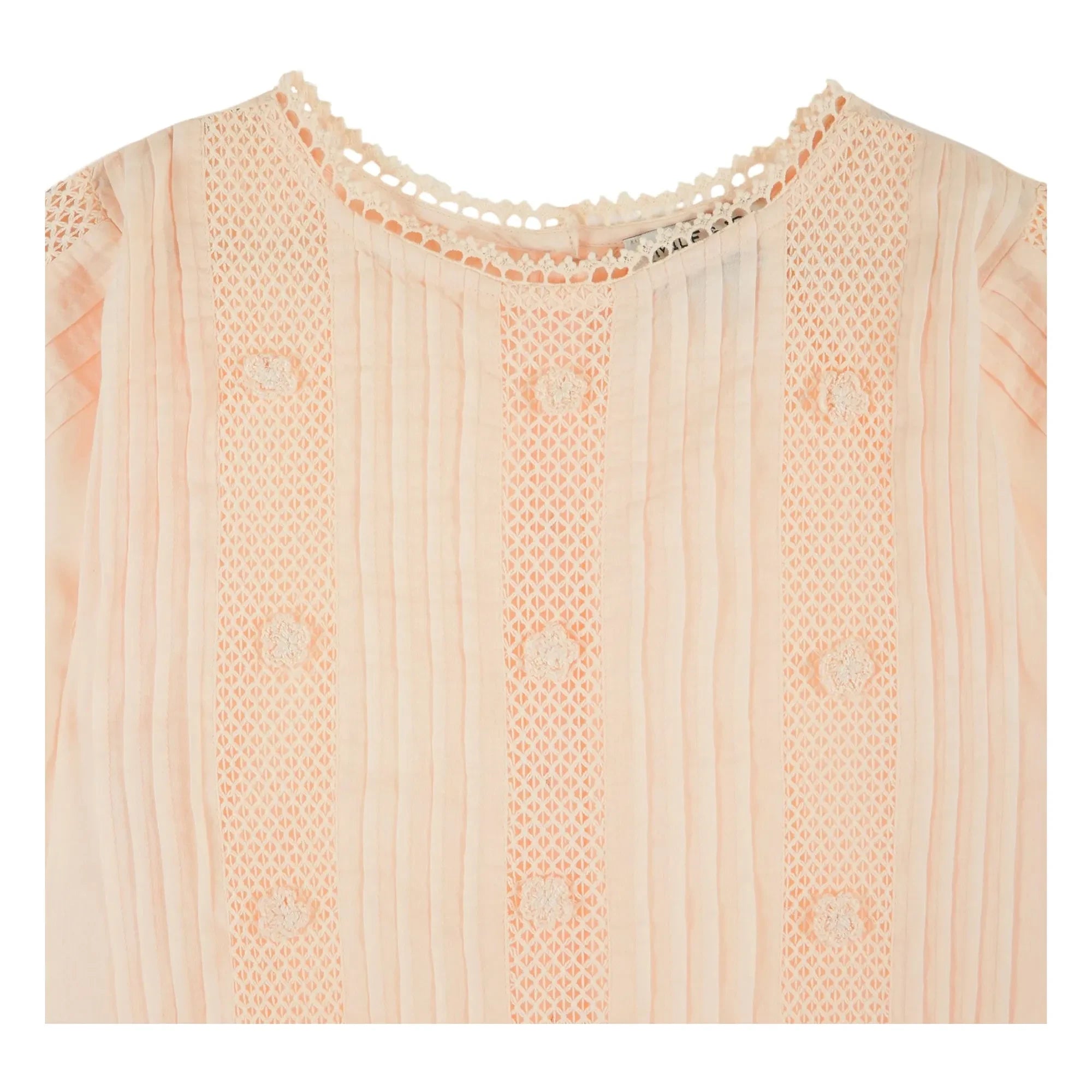 Emile et Ida - Blusa de algodón bordada | Albaricoque