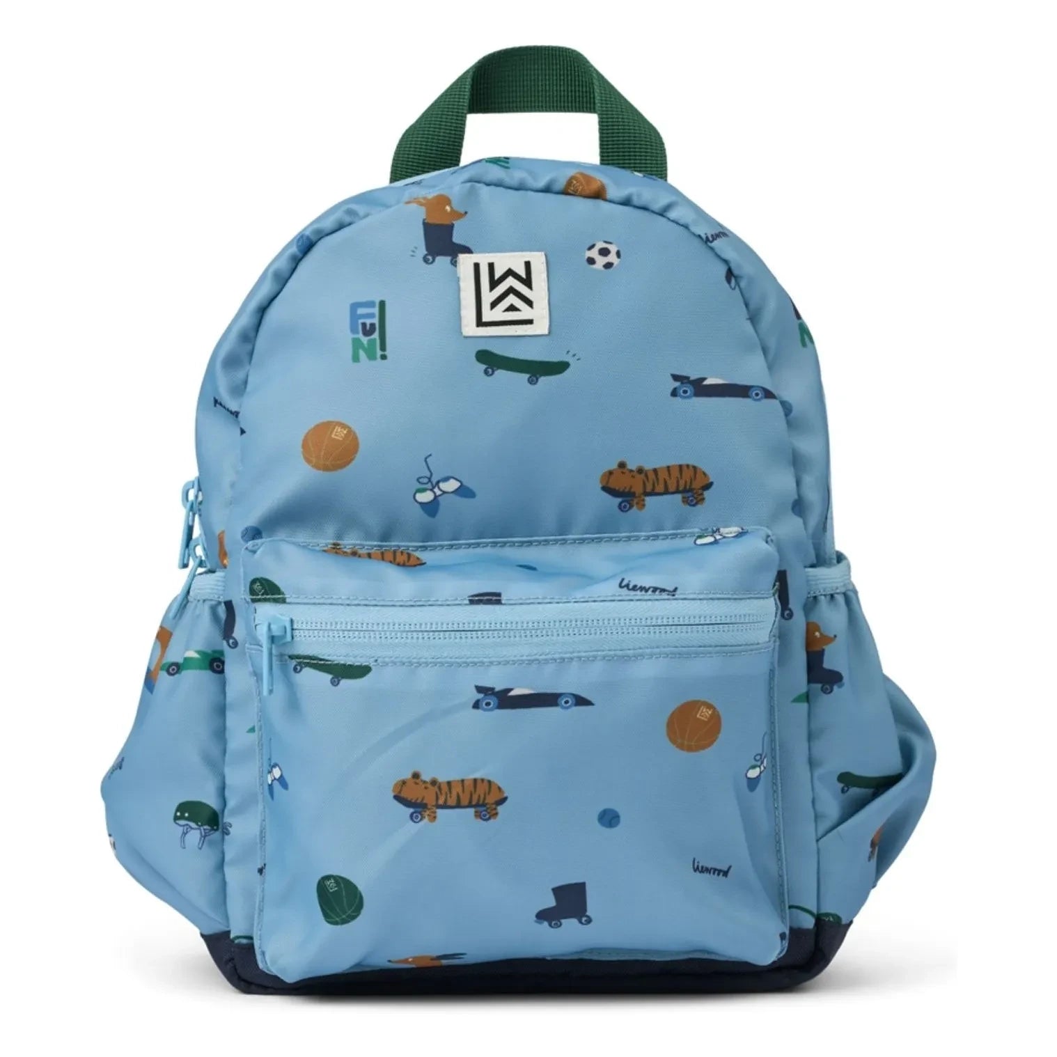Liewood - Mochila Andreas Car de fibra reciclada | Azul