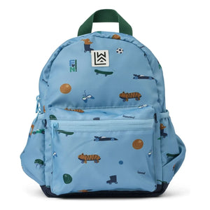 Liewood - Mochila Andreas Car de fibra reciclada | Azul