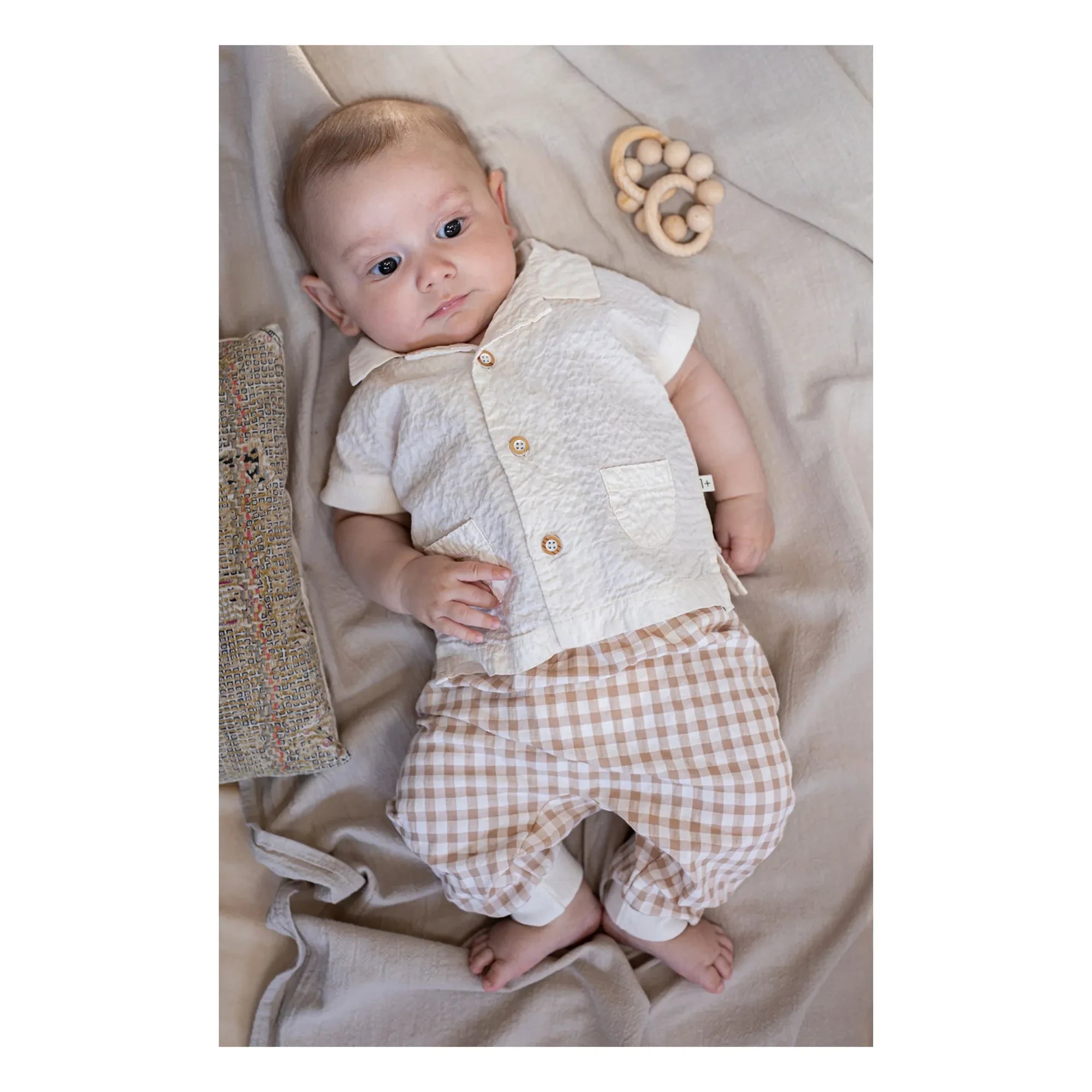 1+ in the family - Camisa Corinto Seersucker | Crudo