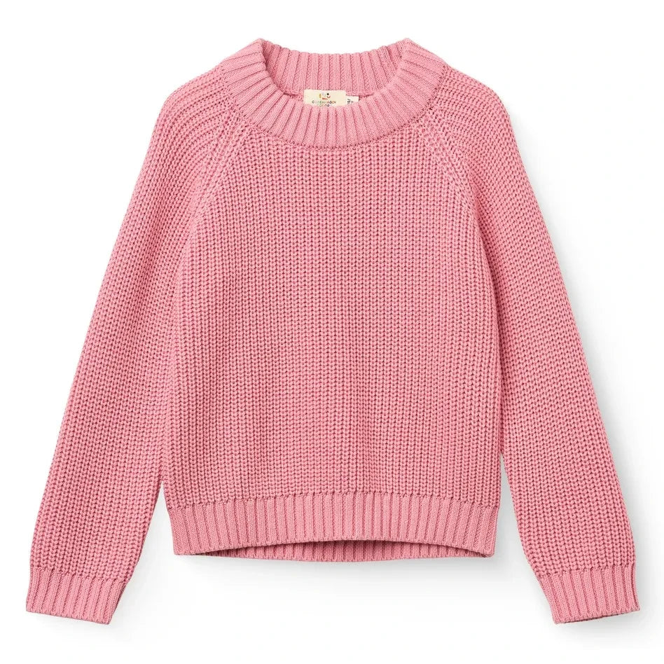 Copenhagen Colors - Jersey clásico acanalado de algodón orgánico | Rosa chicle