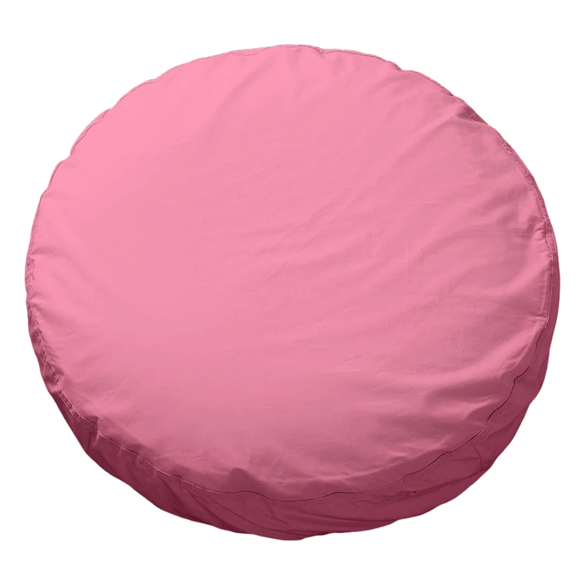 Suite 702 - Cojín redondo Bigdot de percal orgánico - Rosa dulce | Rosa chicle