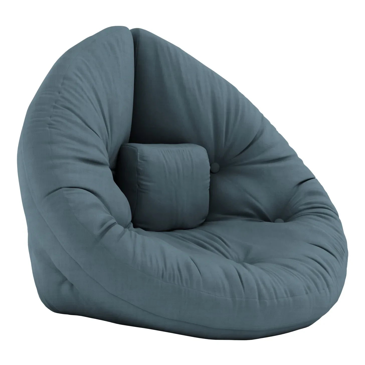 Karup Design - Puf-sillón infantil Nido | Azul Petróleo