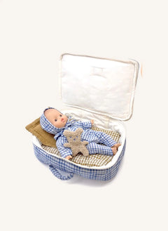 Minikane - Vintage Valiz: "The Cowboy and the Star," Editions Aimable x Minikane | Mavi Vichy Pamuklu