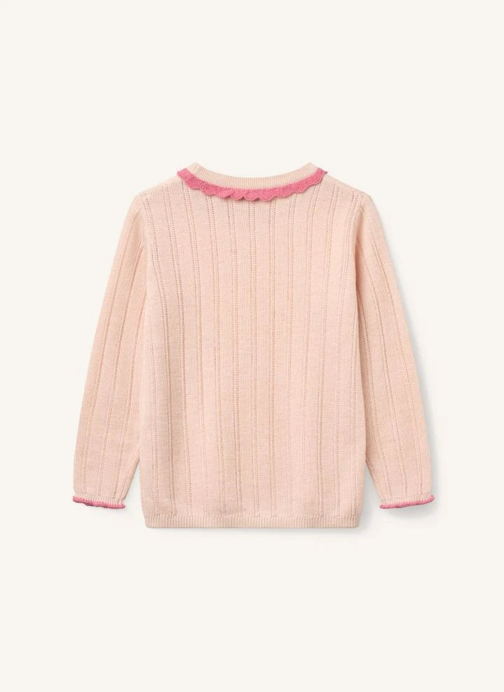 Copenhagen Colors - Jersey Pointelle de Lana Merino | Rosa Polvo