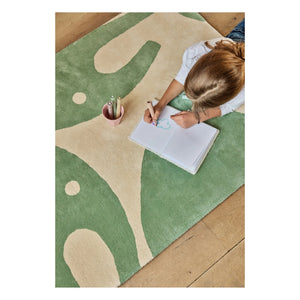 Bleuu-studio - Alfombra de lana | Verde