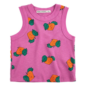 Bobo Choses - Camiseta de tirantes acanalada Oranges Algodón orgánico | Púrpura