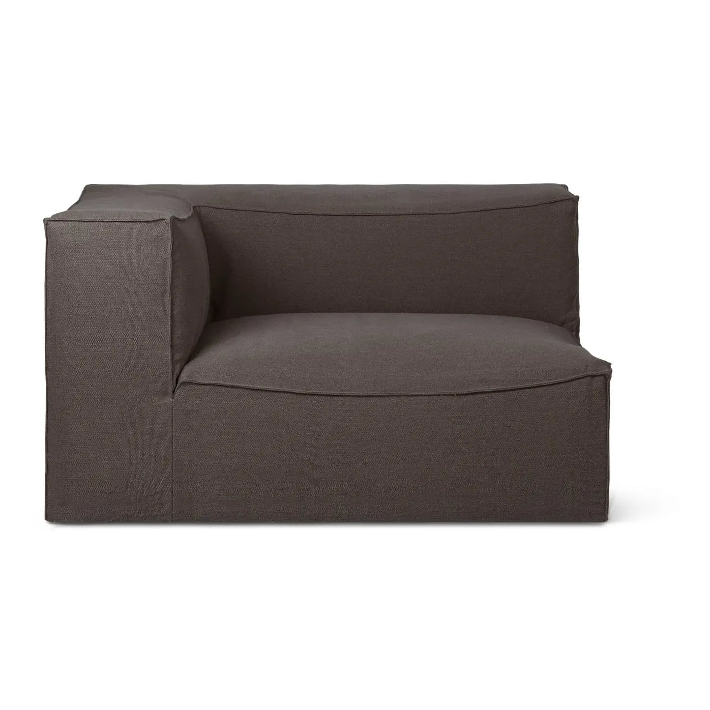 Ferm Living - Sofá Catena con reposabrazos izquierdo | Marrón
