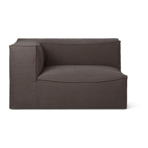 Ferm Living - Sofá Catena con reposabrazos izquierdo | Marrón