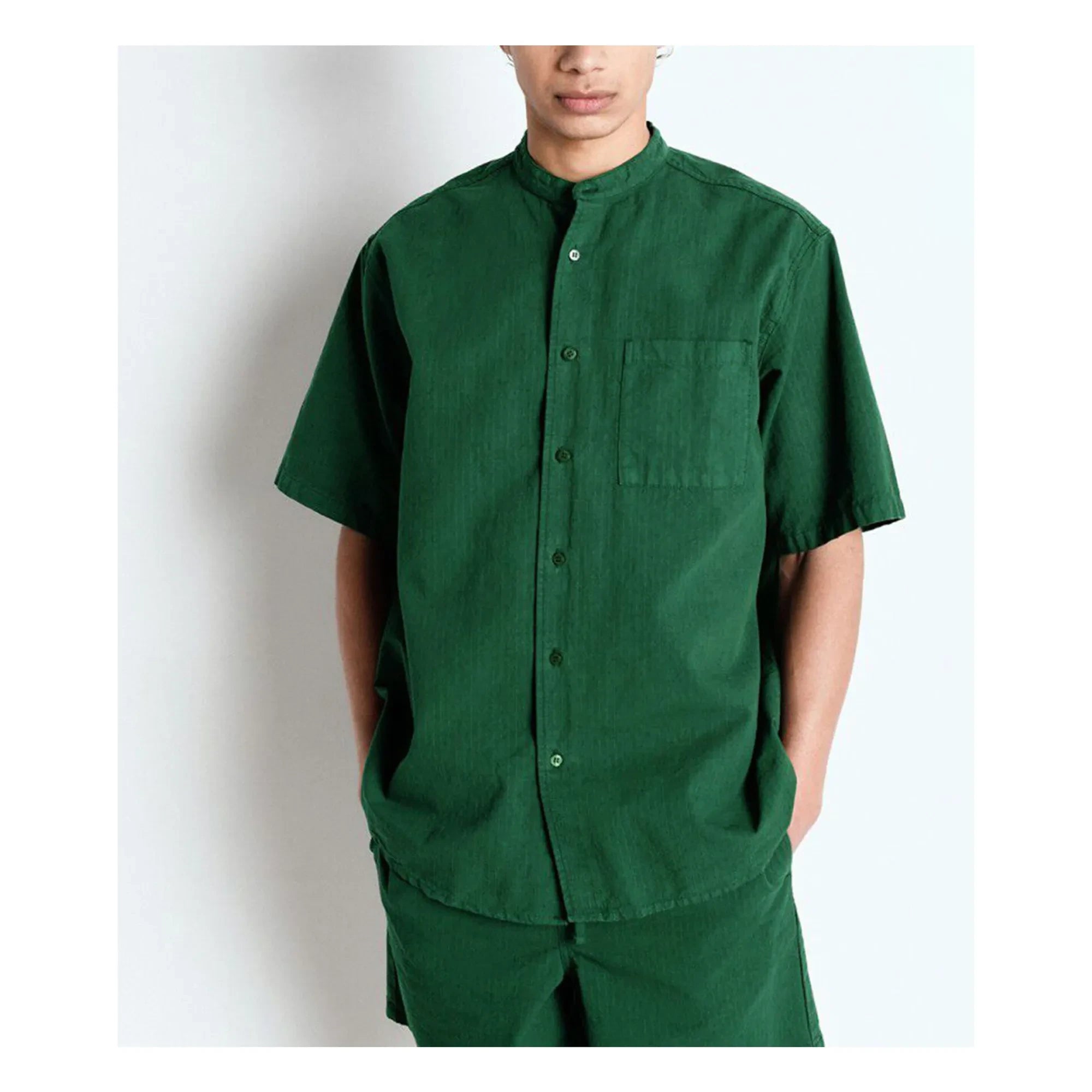 American Vintage - Camisa de algodón orgánico Rygybay | Verde cromo