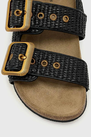 AllSaints Sandalia de mujer Staffa Raffia