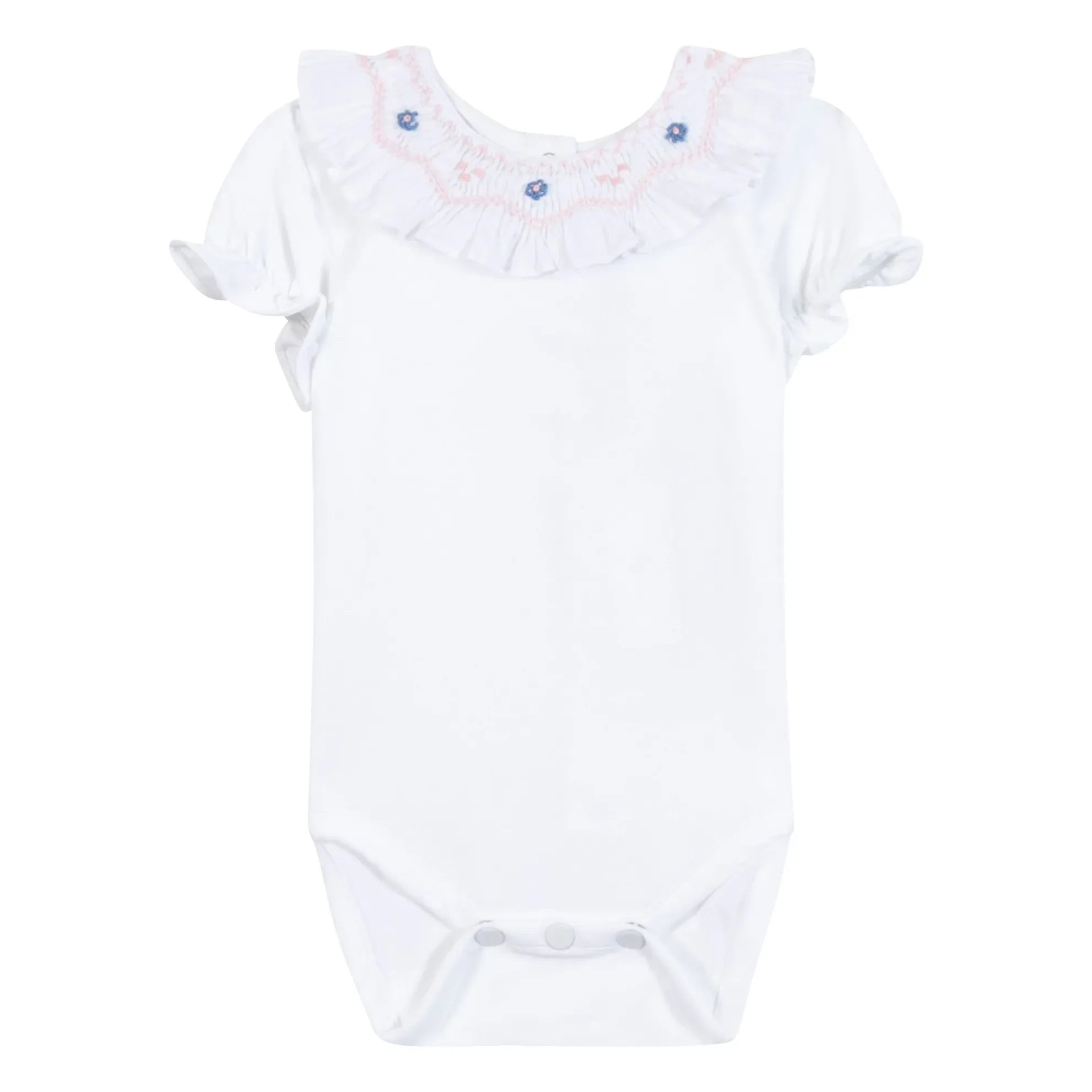 Tartine et Chocolat - Body con cuello bordado floral | Blanco