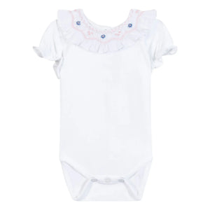Tartine et Chocolat - Body con cuello bordado floral | Blanco