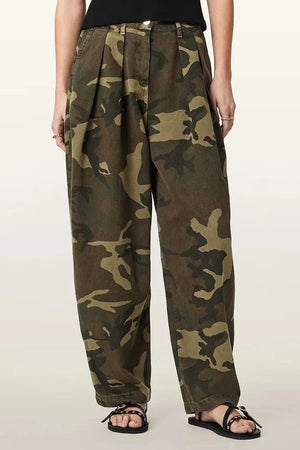 Pantalones holgados de mujer de algodón BECCA de AllSaints