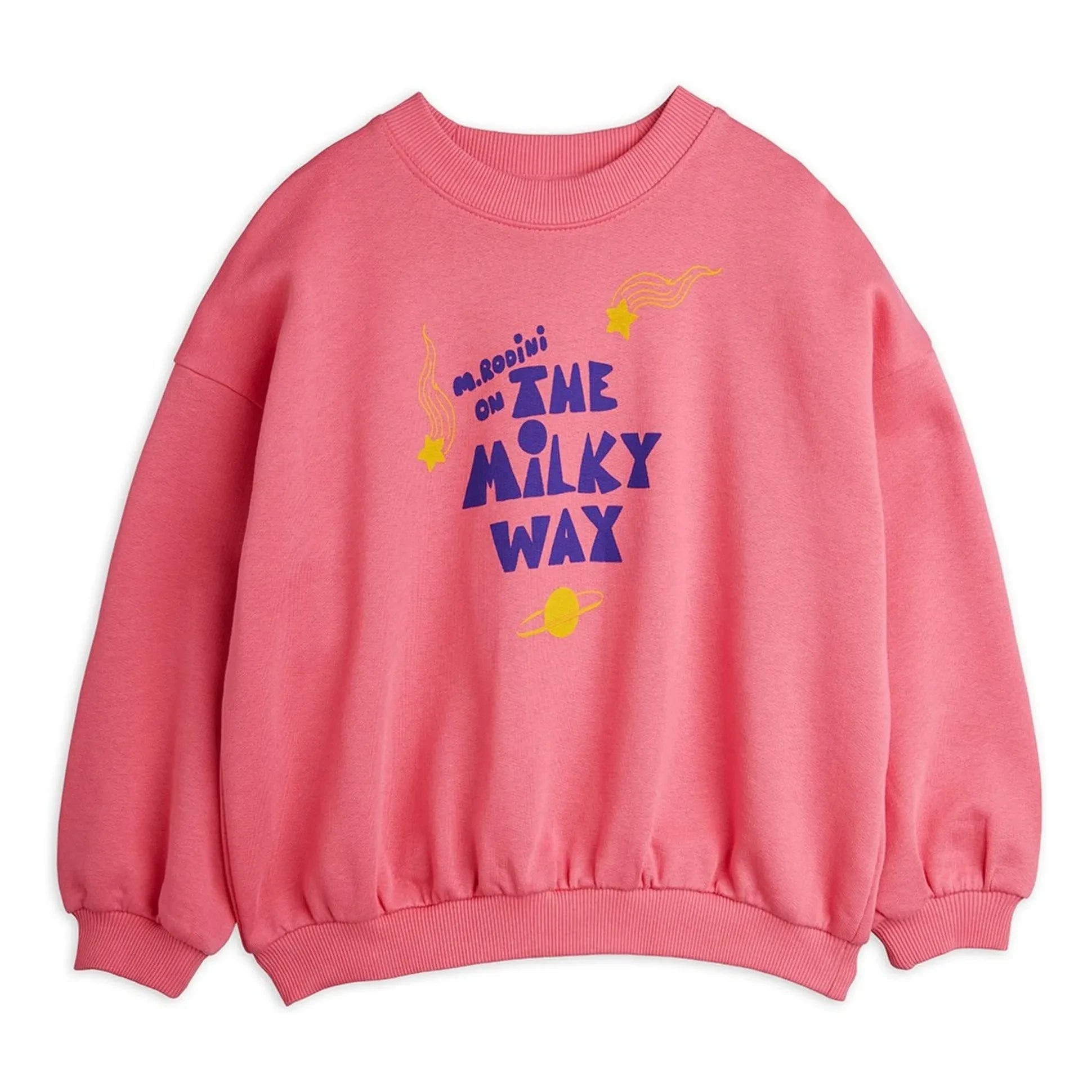 Mini Rodini - Sudadera de algodón orgánico La Vía Láctea | Rosa